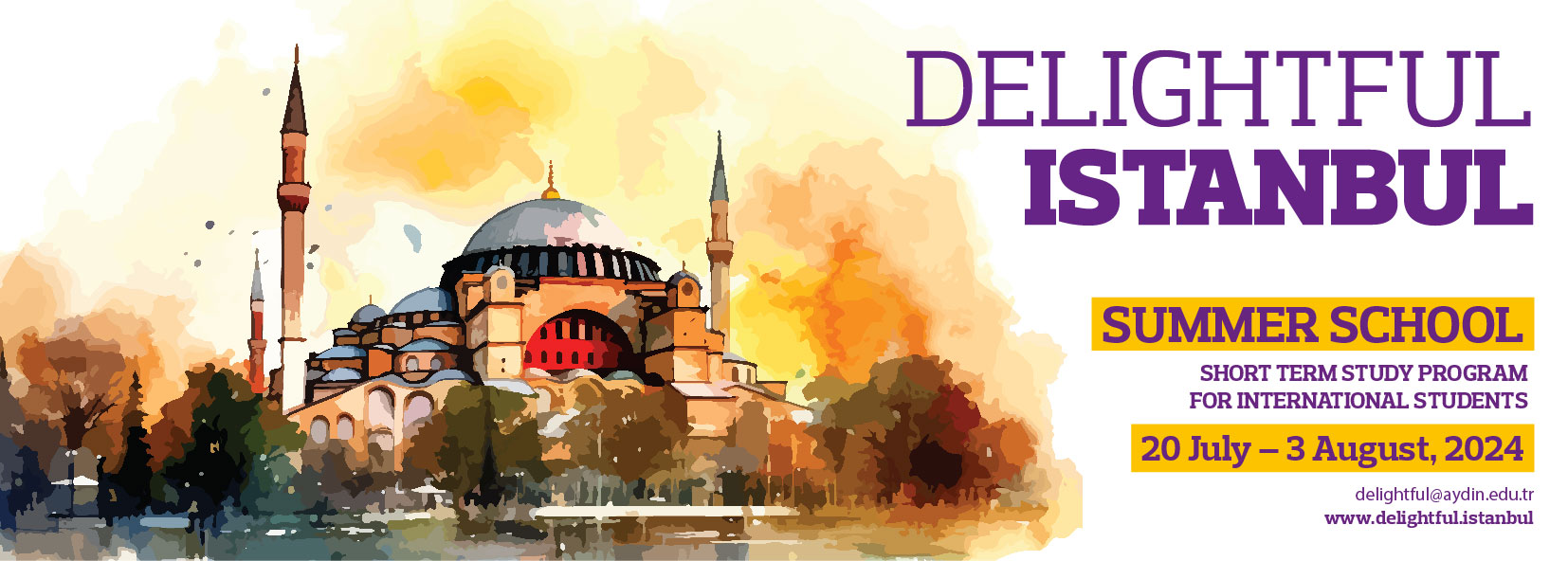 Delightful Istanbul 2024 Summer School Istanbul Aydin University   Delightful Istanbul 2024 Summer School Banner 01 